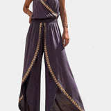 Lorena - Vestido Mono Detalles Dorados