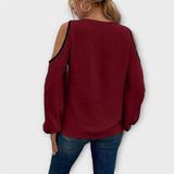 Escarlata - Blusa con escote cuadrado