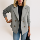 Marta - Abrigo Elegante con Mangas de Punto