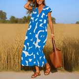Magda - Vestido fluido con escote en V