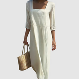 Nádia - Vestido Casual de Lino