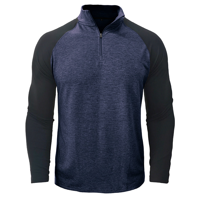 Camisa de algodón con cuello alto