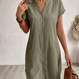 Sonia| Vestido Blusa de Lino Confortable