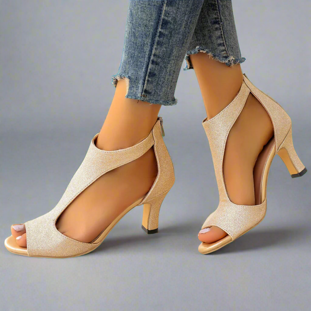 Heidrun - Sandalias elegantes y cómodas con tacón