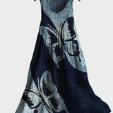 Vestido con Estampado de Mariposas