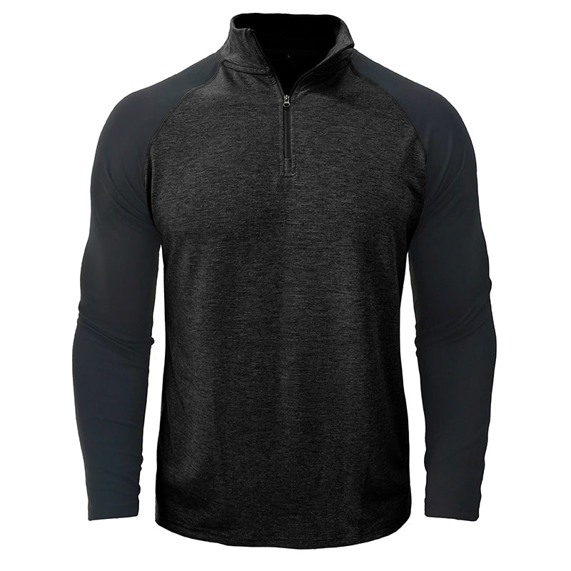 Camisa de algodón con cuello alto