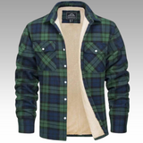 Tiago - Chaqueta Trucker Rayas de Forro Polar