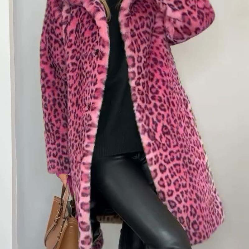 Leia - Abrigo Largo Leopardo