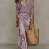 Sonia | Conjunto de Vestido Slip & Malha