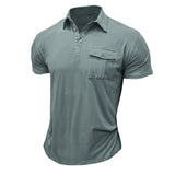 Camisa de algodón con bolsillos