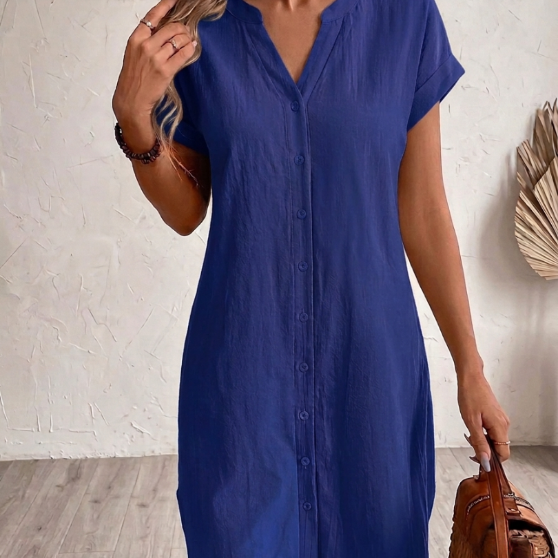 Sonia| Vestido Blusa de Lino Confortable