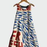 Vestido con Estampado de Sardinas