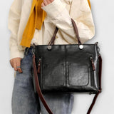 María - Bolsa de cuero elegante