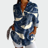 Camisa estilosa con estampado floral