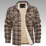 Tiago - Chaqueta Trucker Rayas de Forro Polar