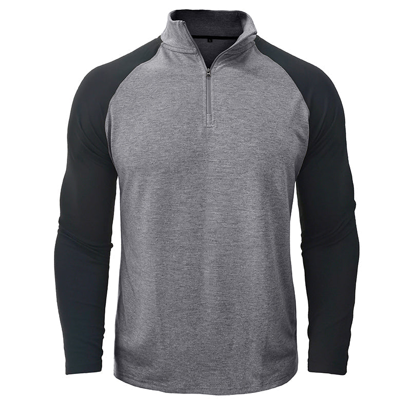 Camisa de algodón con cuello alto