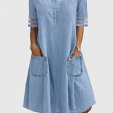 Olívia ® | Vestido de Denim Confortable y Halagador