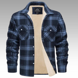 Tiago - Chaqueta Trucker Rayas de Forro Polar