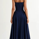 Odete - Vestido midi con corsé estructurado