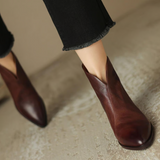Camila - Botines de Lujo con Tacón Bajo
