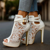 Liliana - Tacones con Encaje