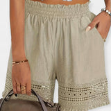 Pantalones Cortos de Encaje