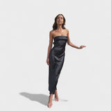 Carmen - Vestido de satén sin mangas