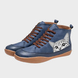 Kitty - Botas de cuero para amantes de gatos