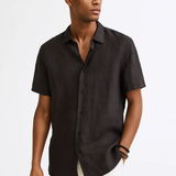 Camisa de Botón - Cuello Abierto