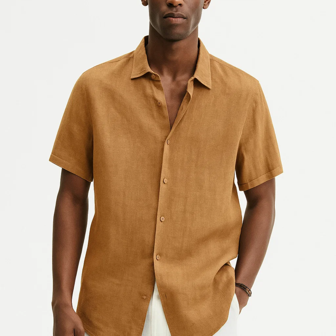 Camisa de Botón - Cuello Abierto