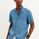 Camisa de Botón - Cuello Abierto