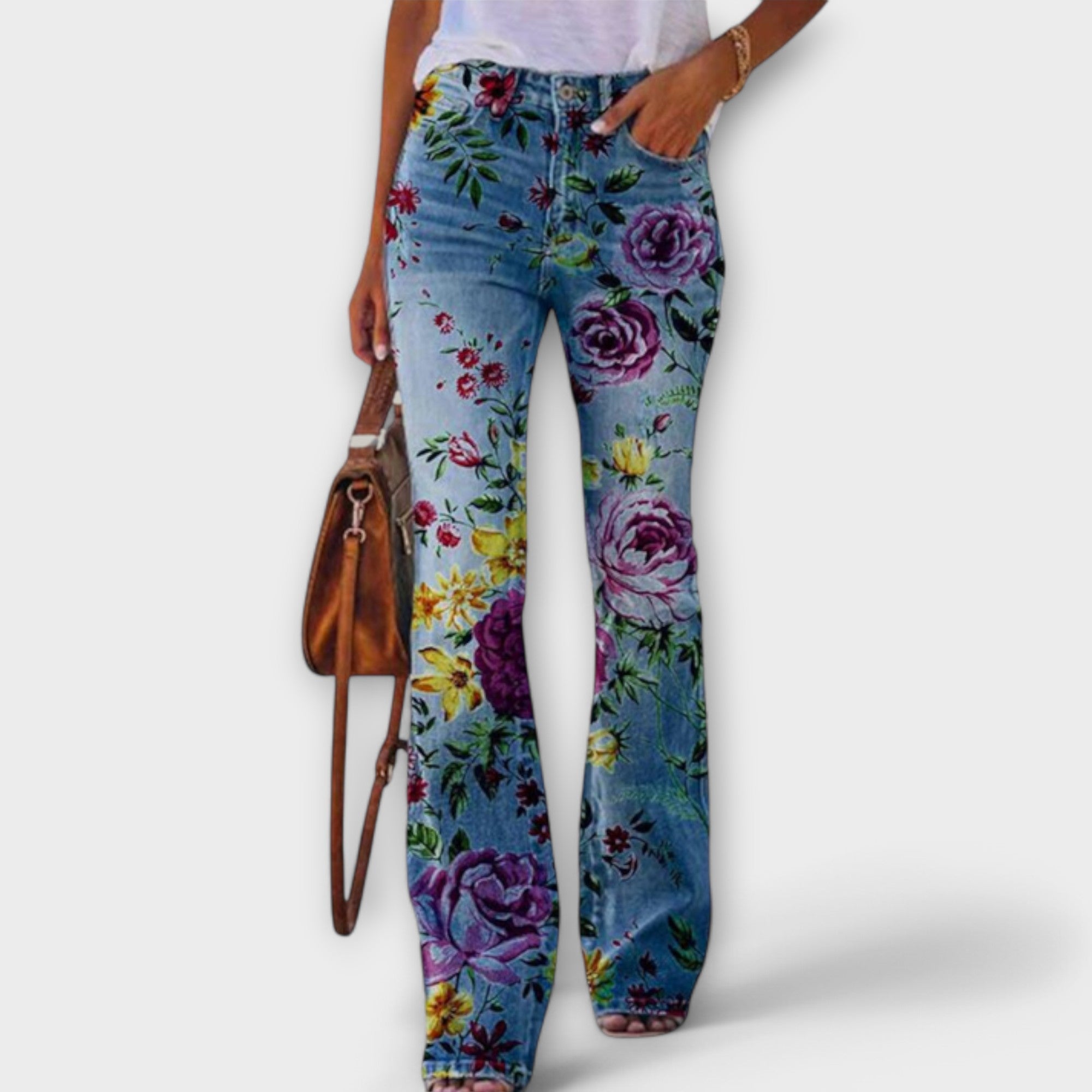 Alexandra - Pantalones con flores