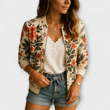 Andreia - Chaqueta bomber elegante floral
