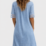 Olívia ® | Vestido de Denim Confortable y Halagador