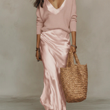 Sonia | Conjunto de Vestido Slip & Malha