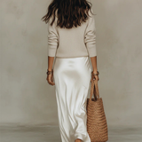 Sonia | Conjunto de Vestido Slip & Malha