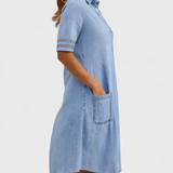 Olívia ® | Vestido de Denim Confortable y Halagador