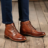 Caio - Botas Retro con Punta Redonda
