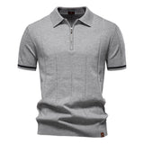 Polo de Medio Zíper - Textura Vertical