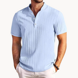 Camisa Henley - Placket Corto Botones