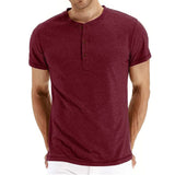 Camiseta Henley - Tejido Suave Cuello