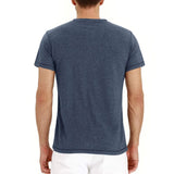 Camiseta Henley - Tejido Suave Cuello