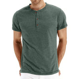 Camiseta Henley - Tejido Suave Cuello