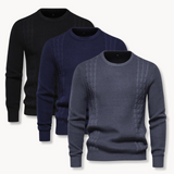 João - Suéter Tricô Patchwork