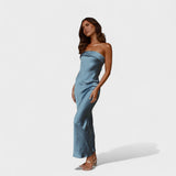 Carmen - Vestido de satén sin mangas