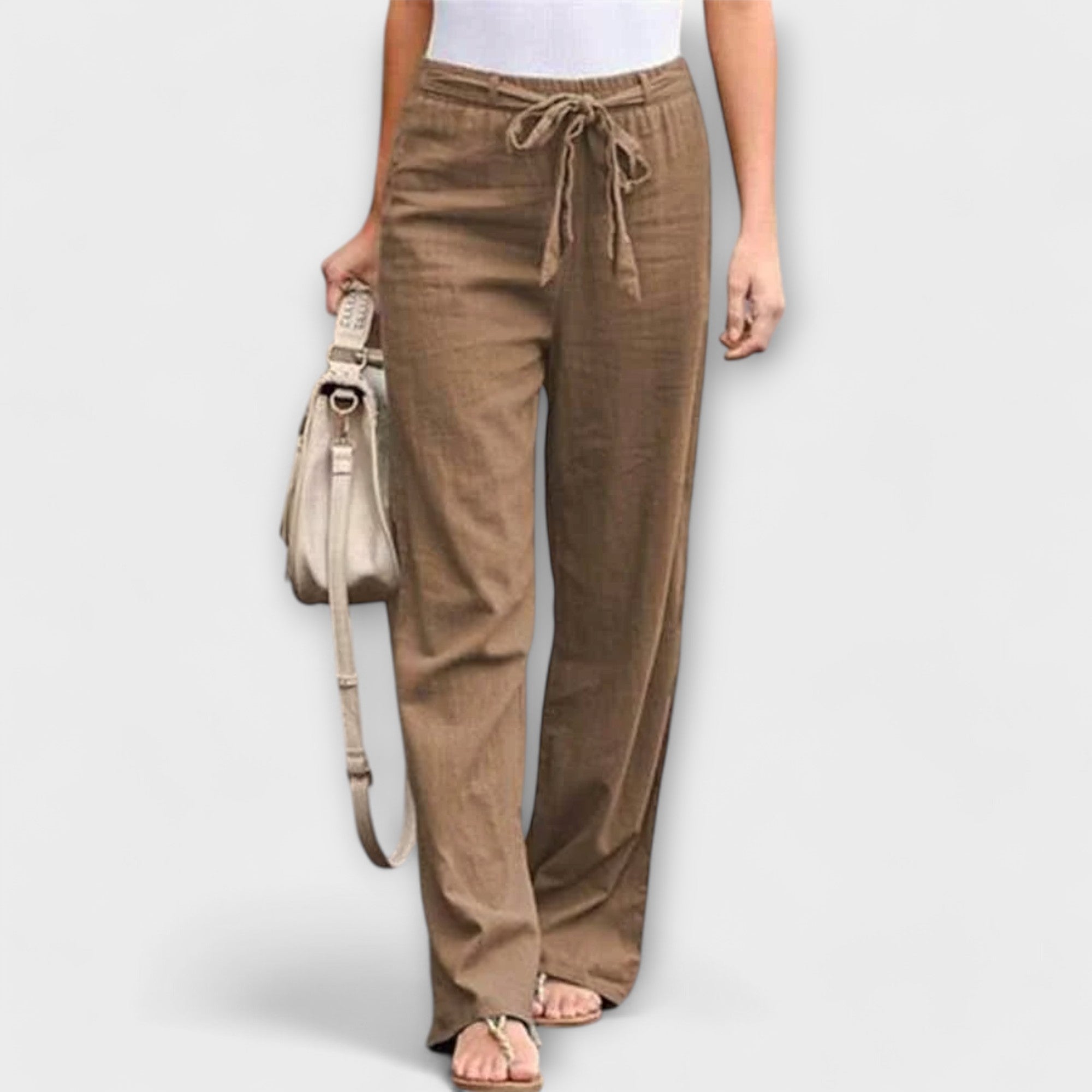 Lorena - Pantalones de lino ligeros