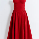 Odete - Vestido midi con corsé estructurado