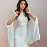 Isabela - Vestido Largo de Satén