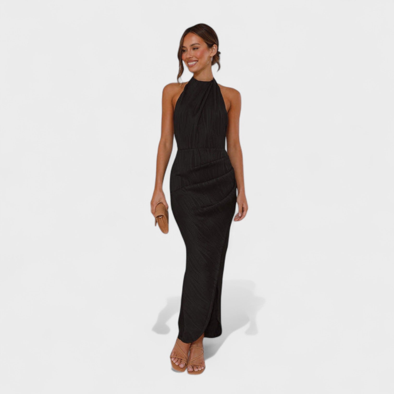 Camila - Vestido largo con pliegues