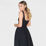 Maribel - Vestido Midi con escote cuadrado